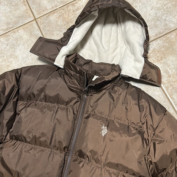 US Polo Assn. Fleece Lined Puffer Coat - Picture 2 of 10